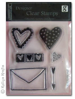 Clear Stamps - Love Hearts & Envelope
