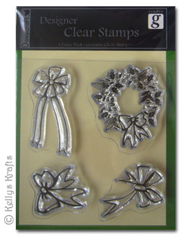 Clear Stamps - Christmas Wreath & Bows