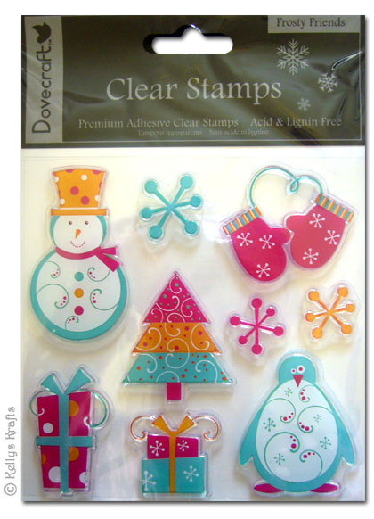 *Large Clear Stamps* - Christmas Frosty Friends