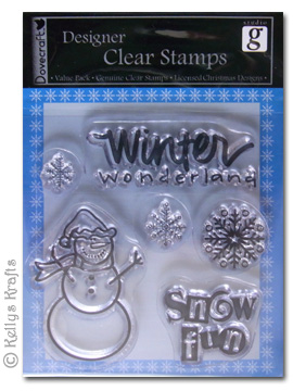 Clear Stamps - Winter Wonderland, Snowman, Snow Fun, Snowflakes