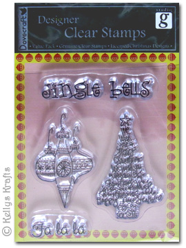 (image for) Clear Stamps - Christmas Tree, Baubles, Jingle Bells, Fa La La