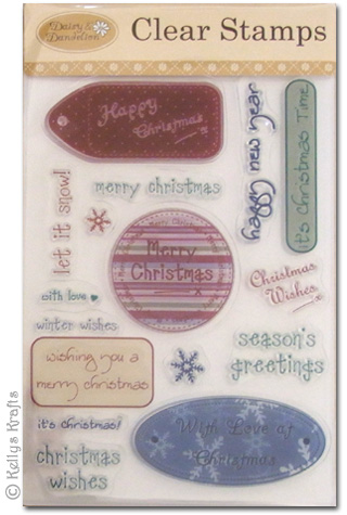 *Large Clear Stamps* - Daisy & Dandelion, Christmas Wishes