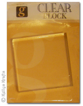 Clear Acrylic Block - Square