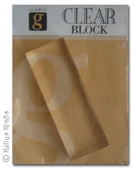 Clear Acrylic Block - Slim Rectangle