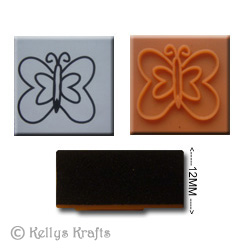 Foam Mounted Rubber Stamp - Butterfly