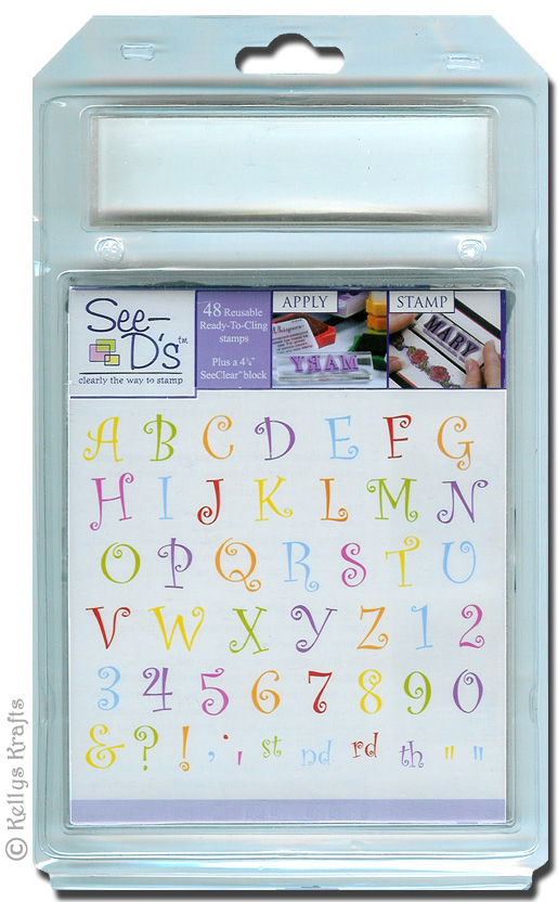 See D's Letters + Numbers, Whimsy (includes acrylic block)