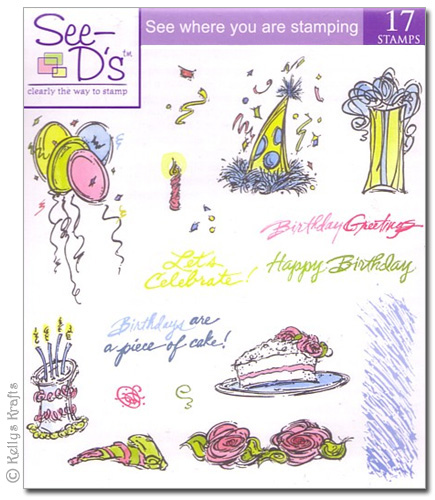 See D's Piece of Cake Stamp Set (acrylic block not included)