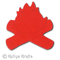 Campfire Camping Die Cut Shapes (Pack of 10)