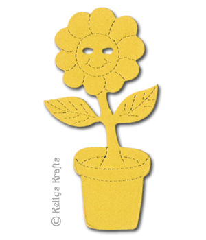 Sunflower in Plant Pot Die Cut Shapes (Pack of 10)