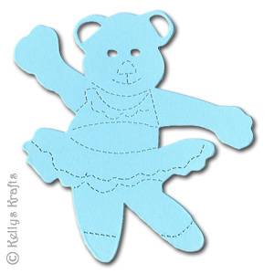 Dancing Ballerina Teddy Bear Die Cut Shapes (Pack of 10)