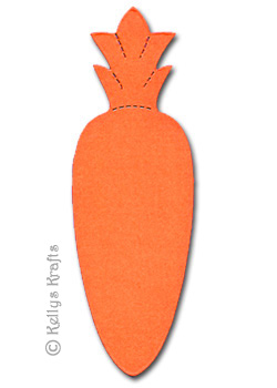 Orange Carrot/Vegetable Die Cut Shapes (Pack of 10)