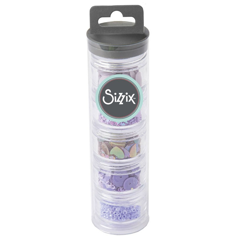 Sizzix Sequins & Beads, Lavender Dust 5pk (664605)