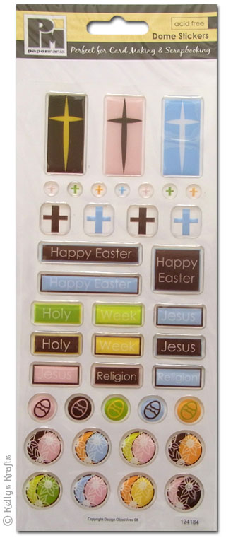 Coloured Dome Stickers - Holy Easter (1 Sheet)