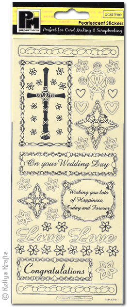 Pearlescent Stickers, Celtic Wedding (1 Sheet)