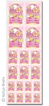Stickers - Baby Girl Toy Chest (1 Sheet)