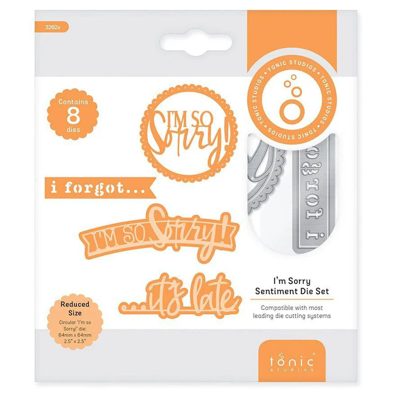 (image for) Tonic Studios, Metal Cutting Die - I'm Sorry Sentiment Die Set