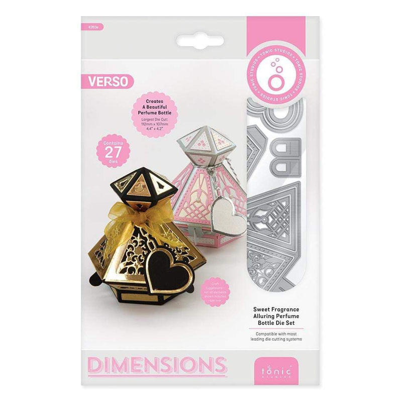 (image for) Tonic Studios, Metal Cutting Die Set - Sweet Fragrance Alluring Perfume Bottle