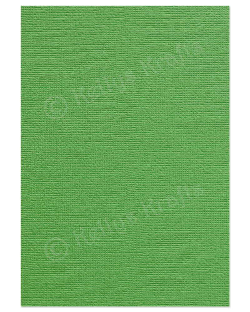 (image for) Grass Green Linen-Weave Textured A4 Card (1 Sheet)