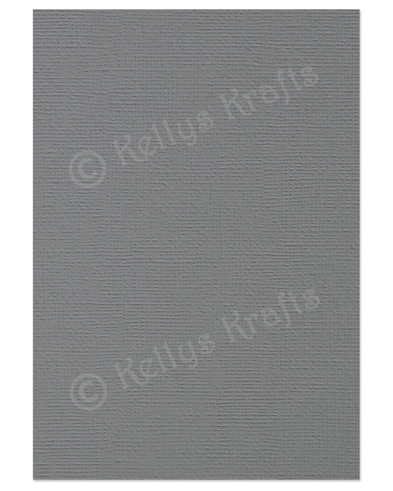 (image for) Pewter Grey Linen-Weave Textured A4 Card (1 Sheet)