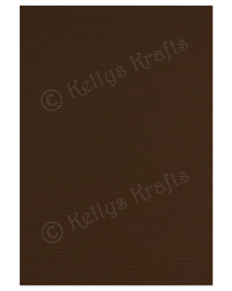 (image for) Espresso Brown Linen-Weave Textured Card (1 Sheet) COPY