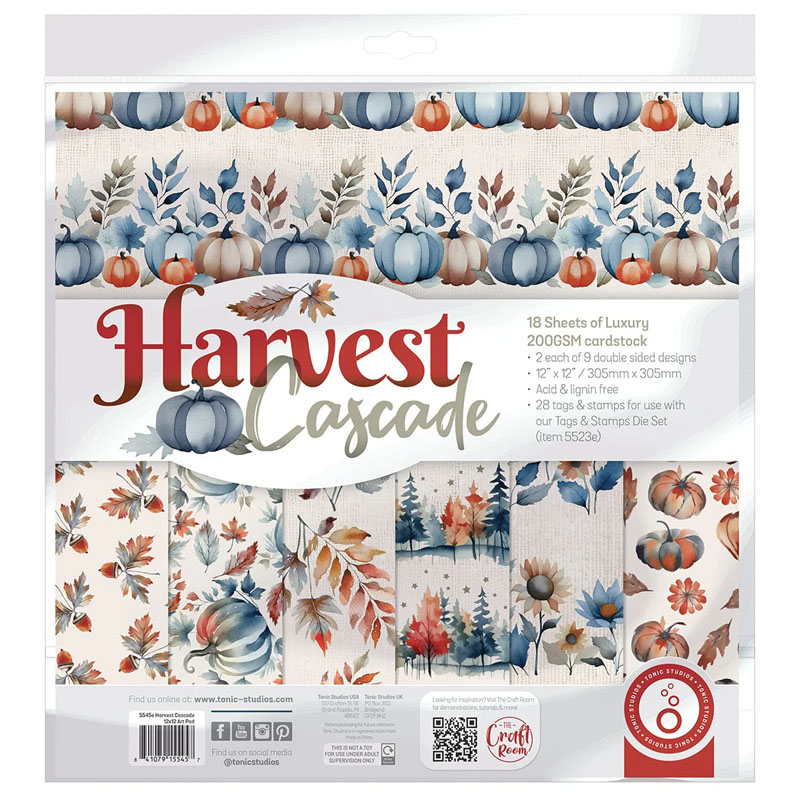 (image for) Tonic Studios 12"x12" Paper Pad - Harvest Cascade