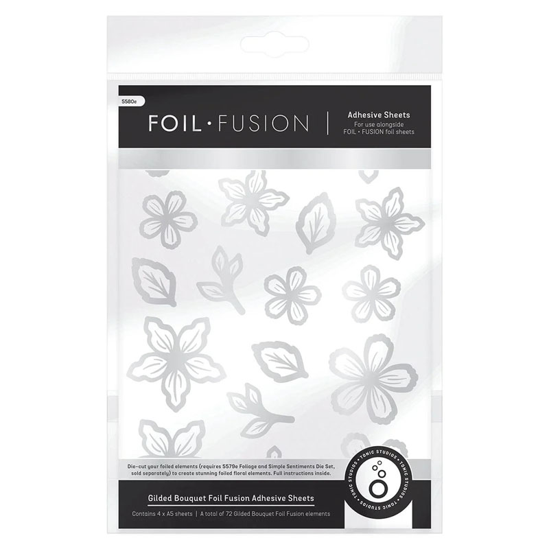 (image for) Foil Fusion Adhesive Sheets - Gilded Bouquet (4 Sheets)