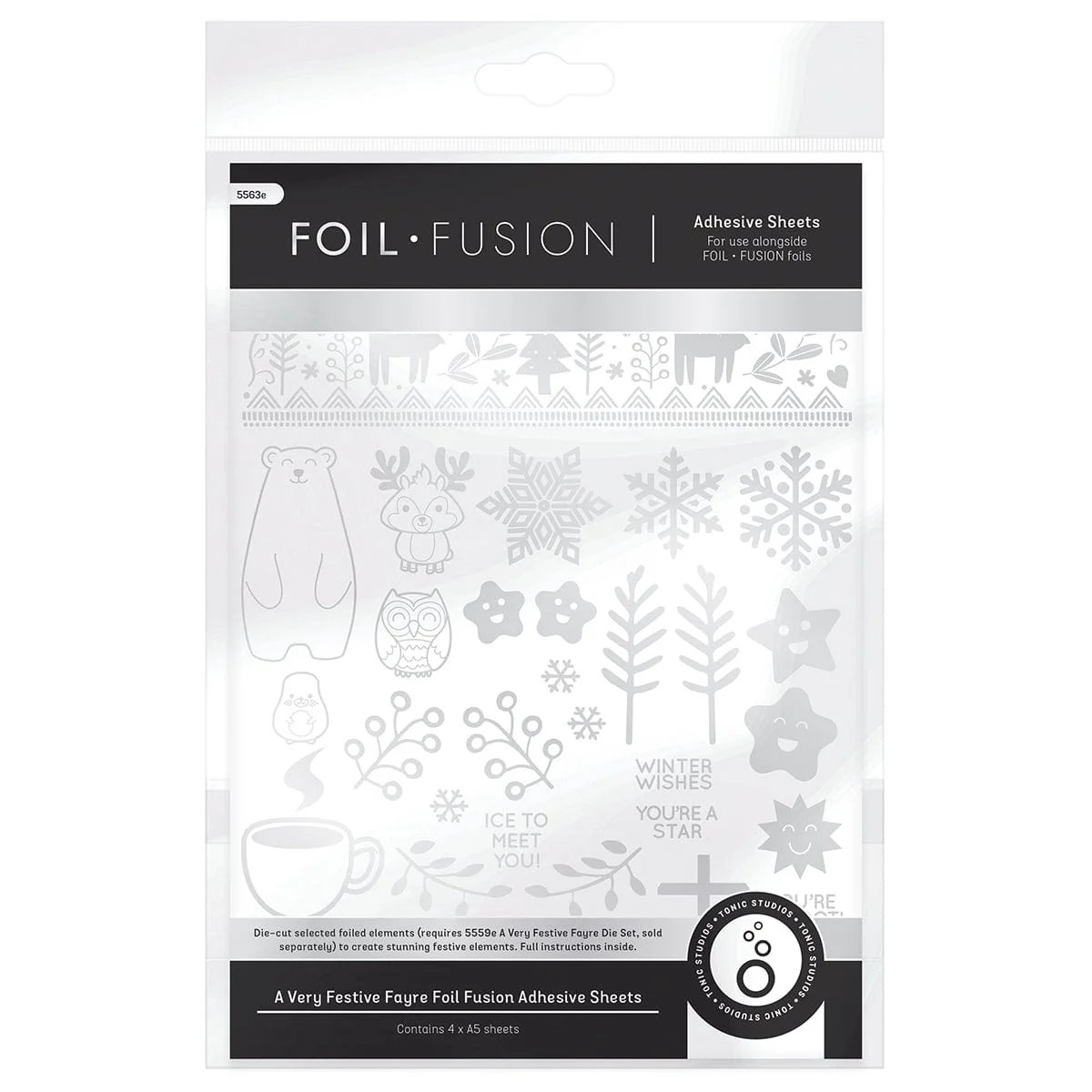 (image for) Foil Fusion Adhesive Sheets - A Very Festive Fayre (4 Sheets)