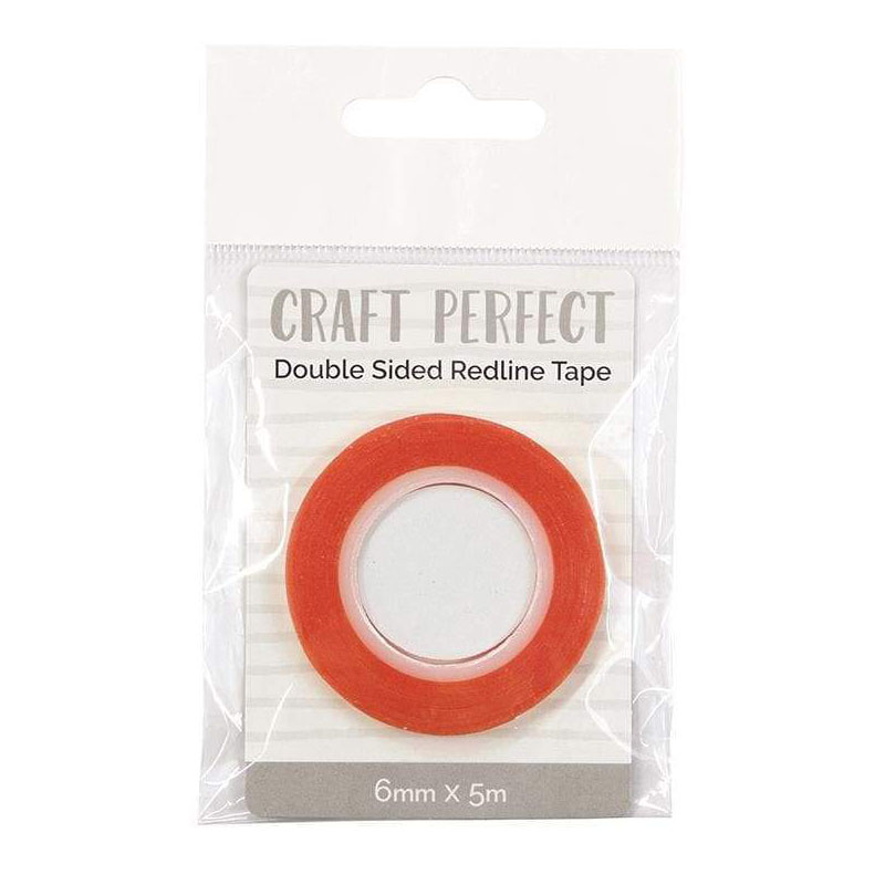 Craft Perfect Double Sided Redline Tape, 6mm x 5mtrs