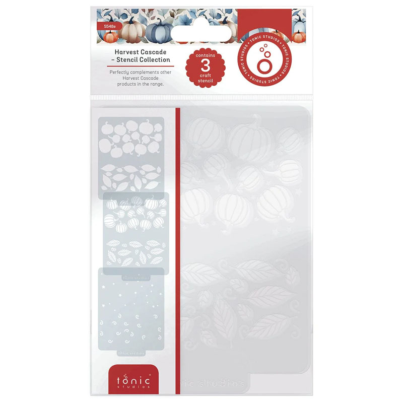 (image for) Tonic Studios Stencil Set - Harvest Cascade (3 Pieces)