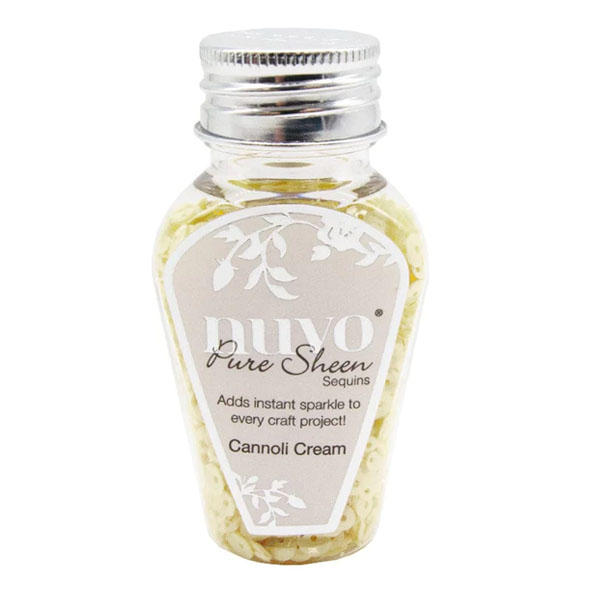 Nuvo Pure Sheen Sequins - Tonic Studios - Cannoli Cream