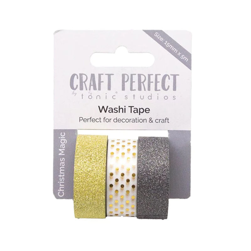 Craft Perfect Washi Tape - Tonic Studios - Christmas Magic (3 Rolls)