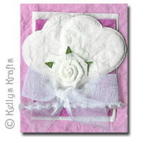 Mulberry Card Topper - Flowers, Hearts + Ribbon Bow
