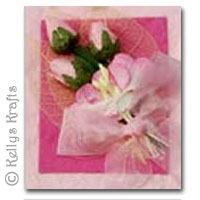 Mulberry Card Topper - Pink with Pink Flowers + Bow