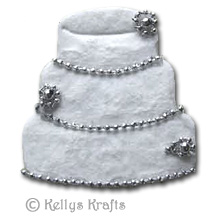 Mulberry Card Topper - Wedding Cake, Beads + Flowers