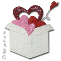 Mulberry Card Topper - Hearts in a Box