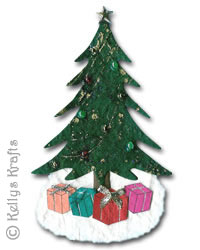 Christmas Mulberry Card Topper - Large Tree