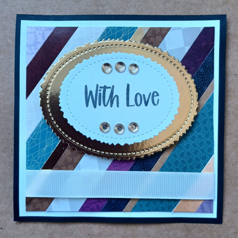 (image for) Handmade Papercraft Card Topper - With Love